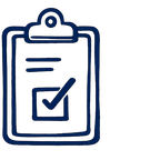 Klemmbrett mit Checkliste