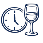 Uhr mit Glas