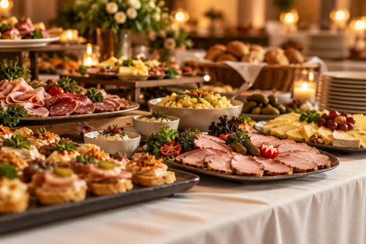 Vielfältiges Buffet als Inspiration für eine individuelle Zusammenstellung